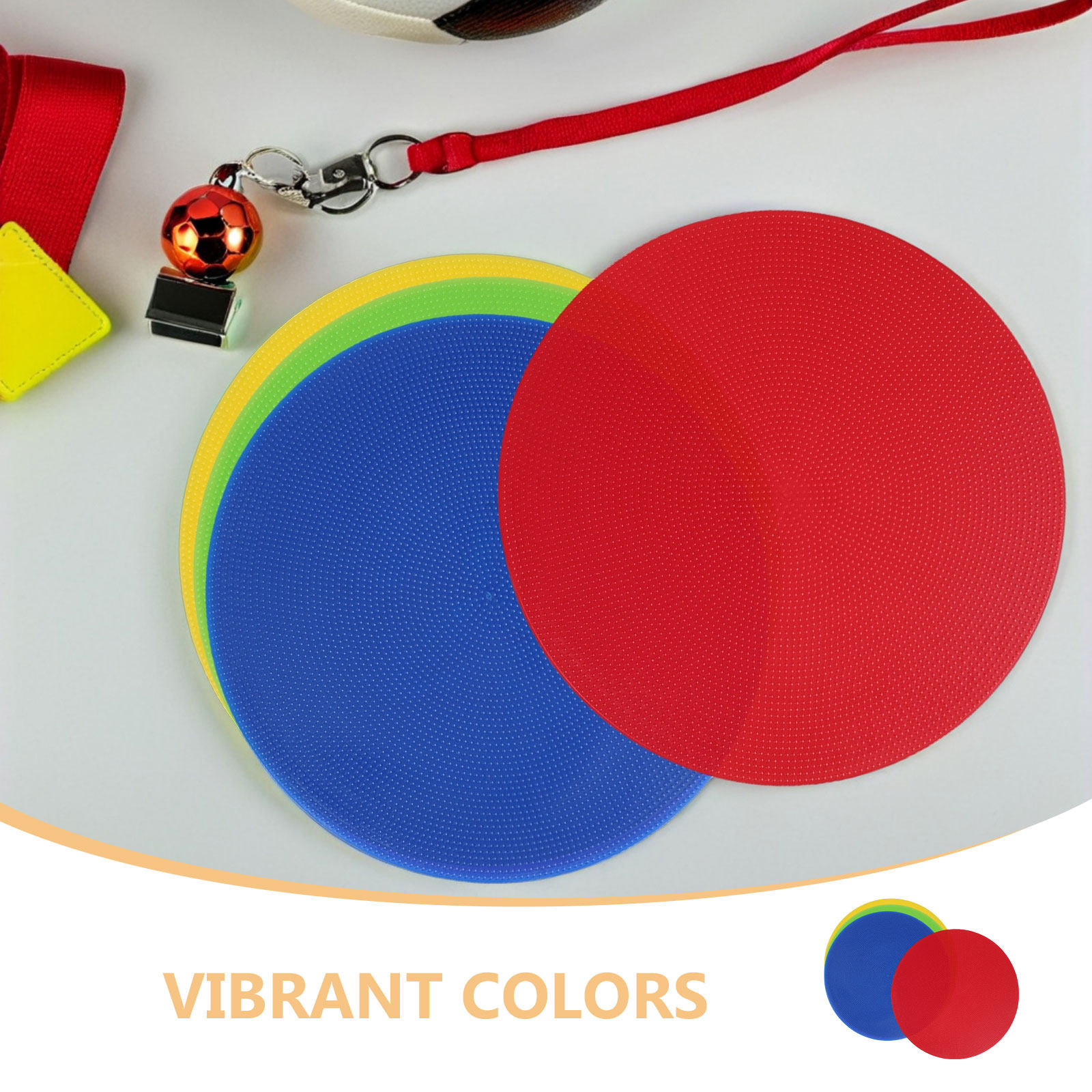 4Pcs PVC Round Flat Disc Marke - Speed Agility Dots 评论和价格